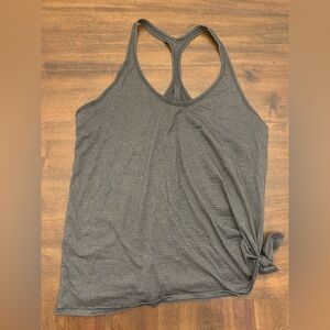 Lululemon Tank Top Women’s 4 Gray Tie Knot